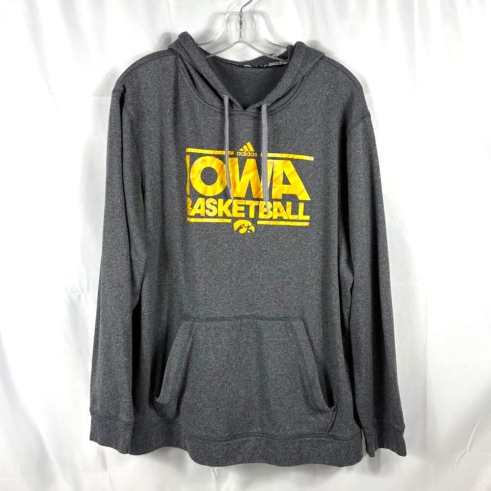 Iowa Hawkeyes Basketball XL Adidas Pullover Hoodie
